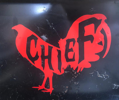 Rooster vinyl sticker