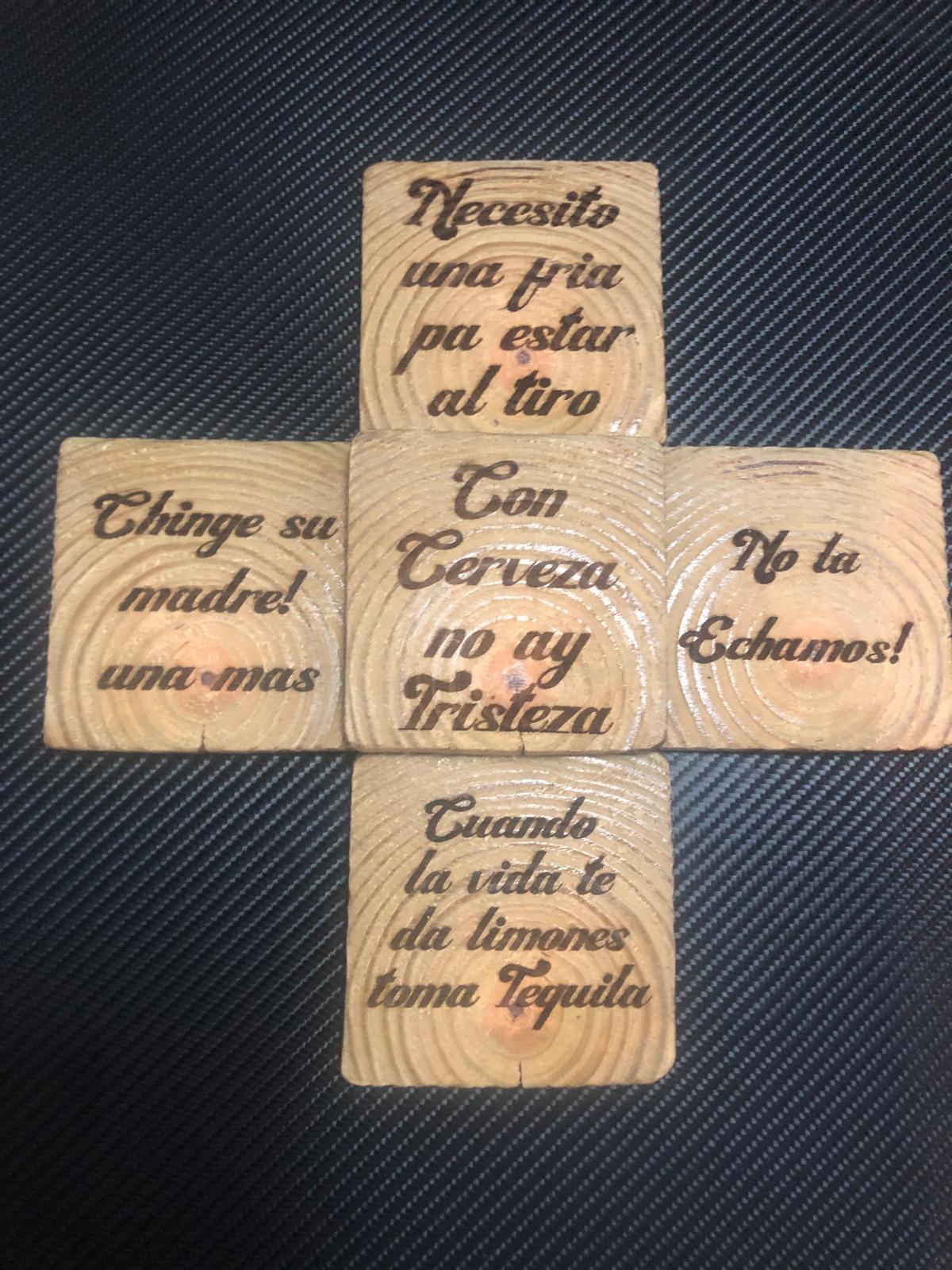 Mx quotes wood coasters (5 Pack)