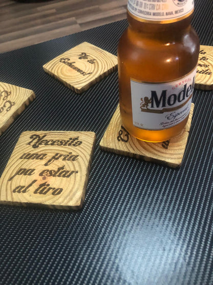 Mx quotes wood coasters (5 Pack)